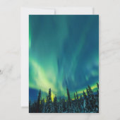 Aurora Borealis Northern Lights Brautparty Einladung (Rückseite)