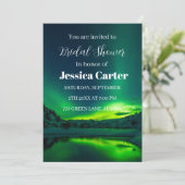 Aurora Borealis Northern Lights Brautparty Einladung (Stehend Vorderseite)