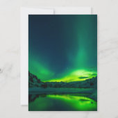 Aurora Borealis Northern Lights Brautparty Einladung (Rückseite)