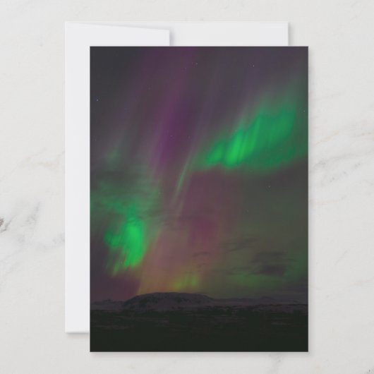 Aurora Borealis Northern Lights Brautparty Einladung (Rückseite)