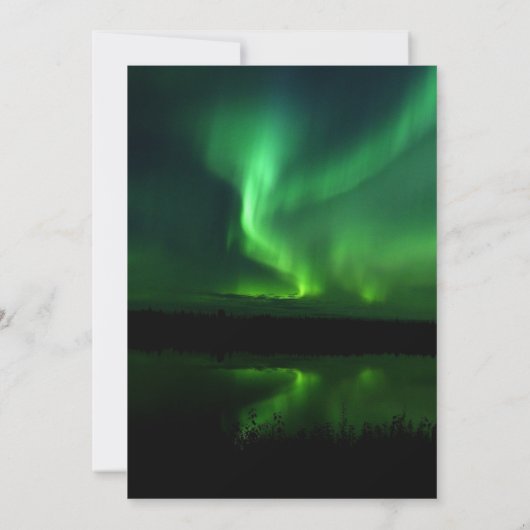 Aurora Borealis Northern Lights Brautparty Einladung (Rückseite)