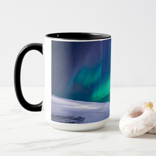 Aurora Borealis Northern Lights Destiny's Destiny Tasse (Mit Donut)