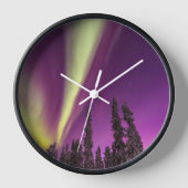 Aurora Borealis Northern Lights Fairbanks Alaska Uhr (Vorderseite)