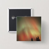 Aurora Borealis, Northern Lights, Fairbanks Button (Vorne & Hinten)