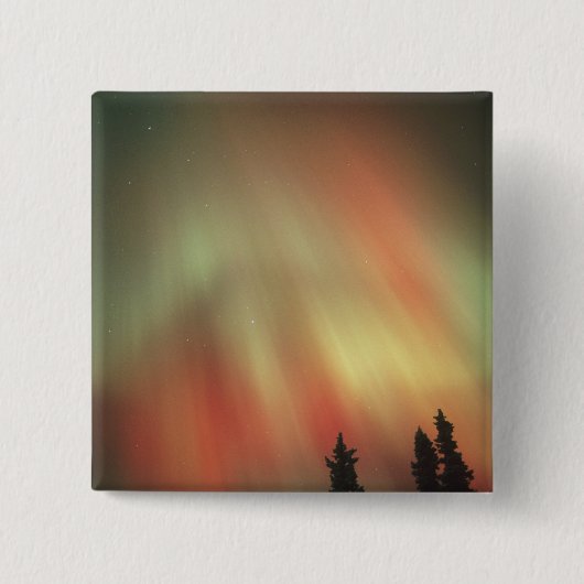 Aurora Borealis, Northern Lights, Fairbanks Button (Vorderseite)