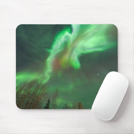 Aurora Borealis Northern Lights | Fairbanks Mousepad (Mit Mouse)