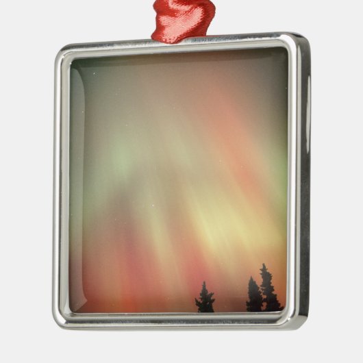 Aurora Borealis, Northern Lights, Fairbanks Ornament Aus Metall (Links)