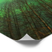 Aurora Borealis Northern Lights | Fairbanks Poster (Ecke)