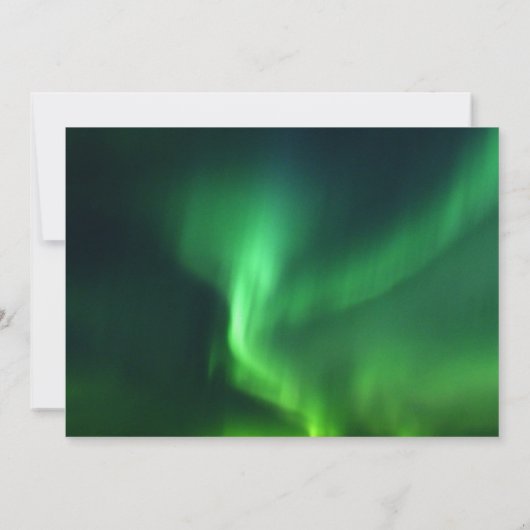 Aurora Borealis Northern Lights Foto Hochzeit Save The Date (Rückseite)