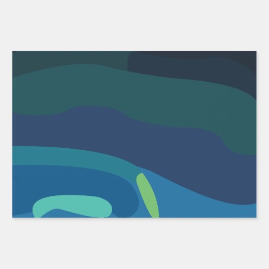 Aurora Borealis Northern Lights Geschenkpapier Set (Vorderseite)