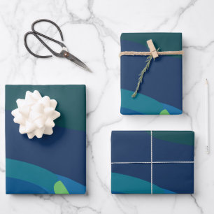 Aurora Borealis Northern Lights Geschenkpapier Set