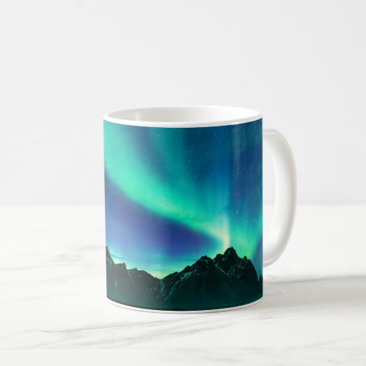 Aurora Borealis Northern Lights Kaffeetasse (VorderseiteRechts)