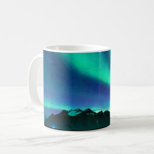 Aurora Borealis Northern Lights Kaffeetasse (Vorderseite Links)