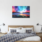 Aurora Borealis, Northern Lights, Leinwanddruck (Insitu (Schlafzimmer))