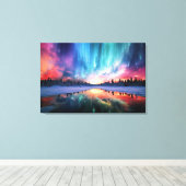 Aurora Borealis, Northern Lights, Leinwanddruck (Insitu (Holzboden))