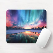 Aurora Borealis, Northern Lights, Mousepad (Mit Mouse)