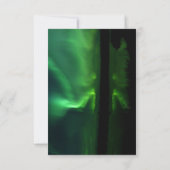 Aurora Borealis Northern Lights Wedding RSVP (Rückseite)