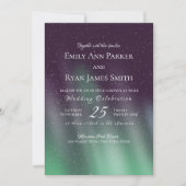 Aurora Borealis Northern Sky Einladung (Vorderseite)