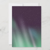 Aurora Borealis Northern Sky Einladung (Rückseite)
