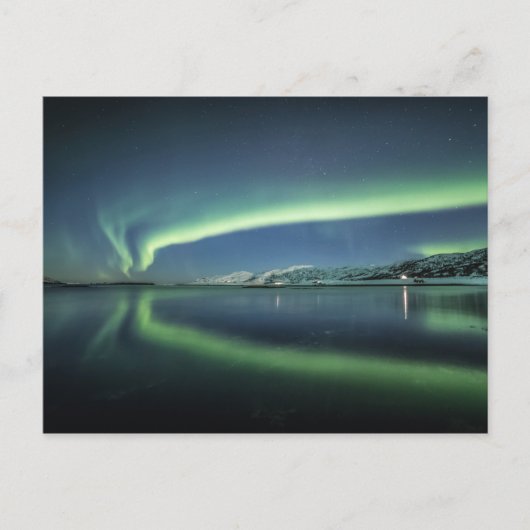 Aurora Borealis Norway Postkarte (Vorderseite)