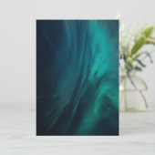 Aurora Borealis Norwegen Card Save The Date (Stehend Vorderseite)