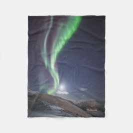 Aurora Borealis Norwegen Fleecedecke
