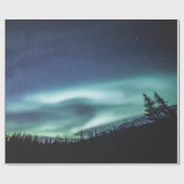 Aurora Borealis Norwegen Geschenkpapier (Flach)