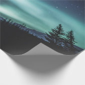 Aurora Borealis Norwegen Geschenkpapier (Ecke)