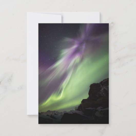 Aurora Borealis Norwegen Karte (Vorderseite)