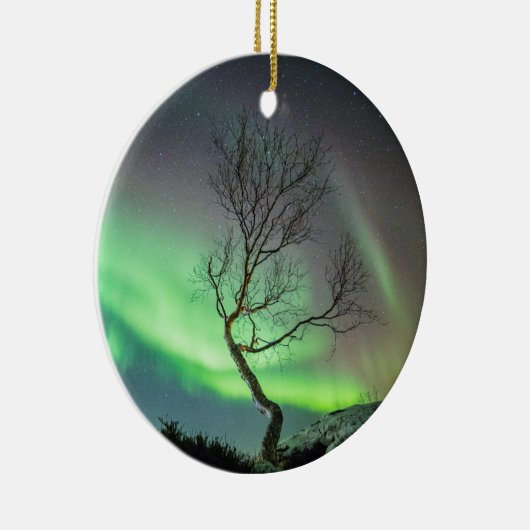 Aurora Borealis Norwegen Keramik Ornament (Rechts)