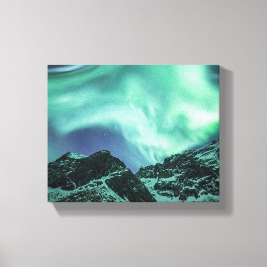 Aurora Borealis Norwegen Leinwanddruck (Vorderseite)