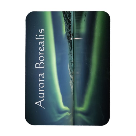 Aurora Borealis Norwegen Magnet (Vertikal)