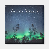 Aurora Borealis Norwegen Magnet (Vorne)