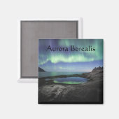 Aurora Borealis Norwegen Magnet (Vorderseite/Rückseite)
