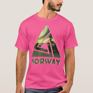 Aurora Borealis Norwegen Nature Sky Ice Camping Hi T-Shirt