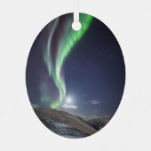 Aurora Borealis Norwegen Ornament Aus Metall (Rückseite)