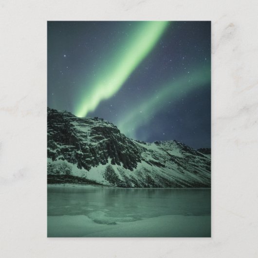 Aurora Borealis Norwegen Postkarte (Vorderseite)