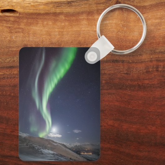 Aurora Borealis Norwegen Schlüsselanhänger (Rückseite)