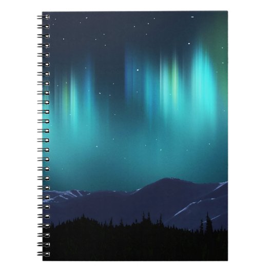 Aurora Borealis Notizblock (Vorderseite)