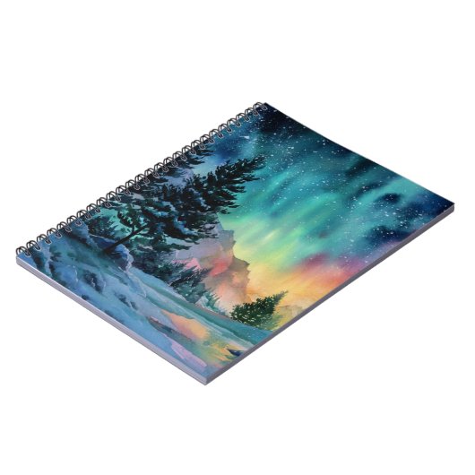 Aurora Borealis Notizblock (Linke Seite)