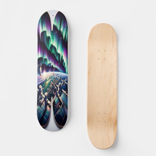 Aurora Borealis Observation Skateboard (Vorderseite)