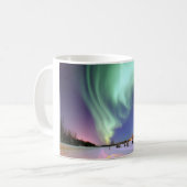 Aurora Borealis oder Nordlichter, Alaska Kaffeetasse (Vorderseite Links)