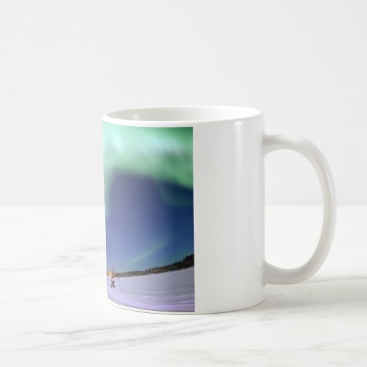 Aurora Borealis oder Nordlichter, Alaska Kaffeetasse (Rechts)