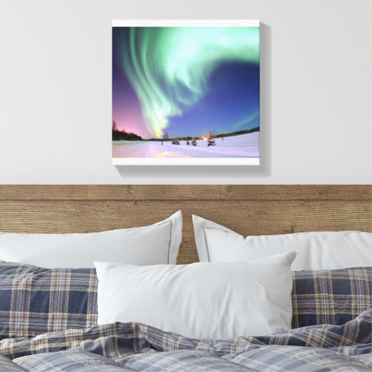 Aurora Borealis oder Northern Lights, Alaska Leinwanddruck (Insitu (Schlafzimmer))