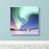 Aurora Borealis oder Northern Lights, Alaska Leinwanddruck (Insitu (Holzboden))
