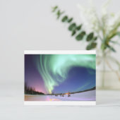 Aurora Borealis oder Northern Lights, Alaska Postkarte (Stehend Vorderseite)