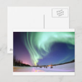 Aurora Borealis oder Northern Lights, Alaska Postkarte (Vorne/Hinten)