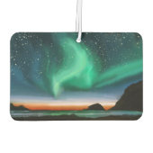 Aurora Borealis - Ölgemälde Autolufterfrischer (Rückseite)