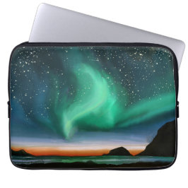 Aurora Borealis - Ölgemälde Laptopschutzhülle