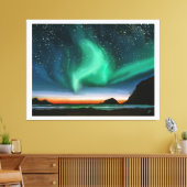 Aurora Borealis - Ölgemälde Leinwanddruck (Insitu (Wohnzimmer))